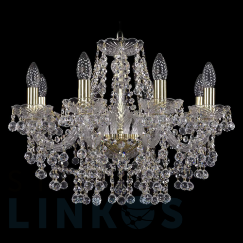 Купить с доставкой Подвесная люстра Bohemia Ivele 1409/8/195 G в Туле