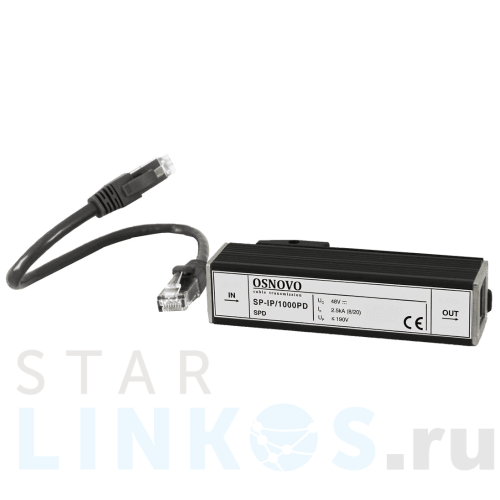 Купить Устройство грозозащиты Osnovo SP-IP/1000PD за 3 190.80 руб. в Туле фото 3 Купить с доставкой Устройство грозозащиты Osnovo SP-IP/1000PD в Туле фото 3