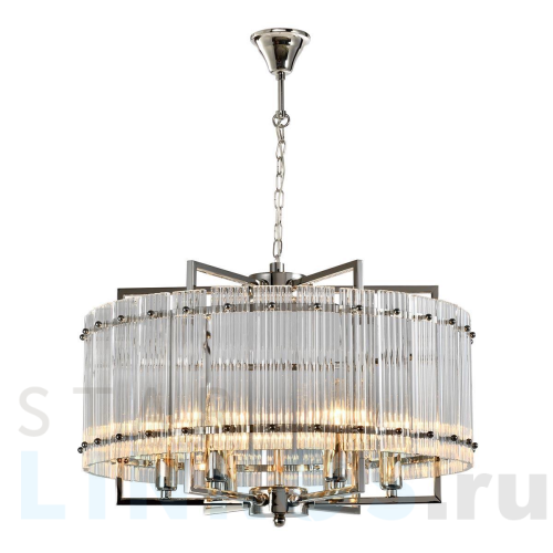 Купить Подвесная люстра iLamp Silverstone P9503-6 NIC за 48 290 руб. в Туле Купить с доставкой Подвесная люстра iLamp Silverstone P9503-6 NIC в Туле