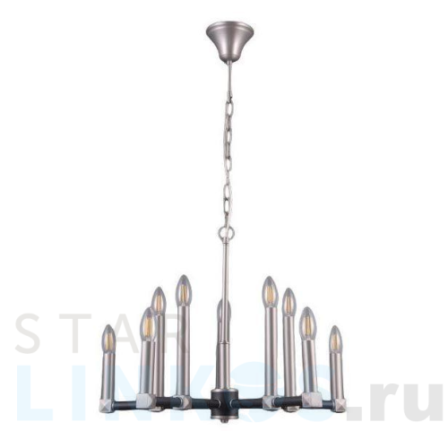 Купить Подвесная люстра Elvan LU-39446/10-E14-SiBl за 4 550 руб. в Туле Купить с доставкой Подвесная люстра Elvan LU-39446/10-E14-SiBl в Туле