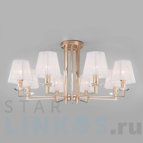 Купить Потолочная люстра Eurosvet Alegria 60114/8 золото за 29 433 руб. в Туле Купить с доставкой Потолочная люстра Eurosvet Alegria 60114/8 золото в Туле