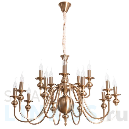 Купить Подвесная люстра Arte Lamp Passoni A6097LM-15PB за 27 990 руб. в Туле Купить с доставкой Подвесная люстра Arte Lamp Passoni A6097LM-15PB в Туле