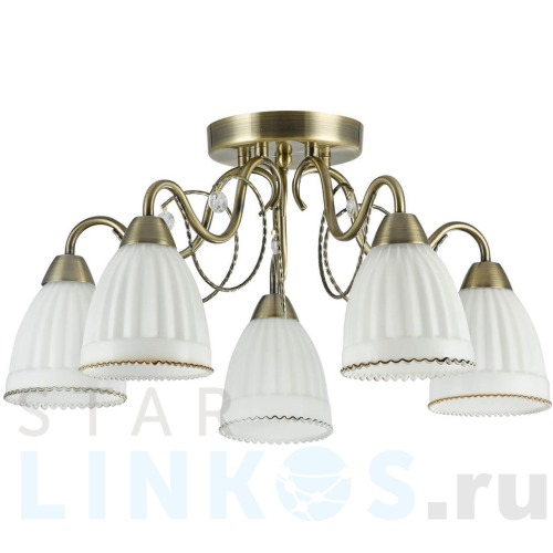 Купить с доставкой Потолочная люстра Freya Letizia FR2757-PL-05-BZ в Туле
