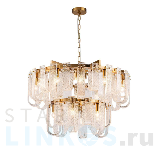 Купить Подвесная люстра Indigo BRINA 12027/18P Brass V000366 за 168 140 руб. в Туле Купить с доставкой Подвесная люстра Indigo BRINA 12027/18P Brass V000366 в Туле