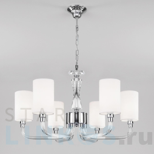 Купить Подвесная люстра Eurosvet Catania 60120/6 хром Smart за 27 500 руб. в Туле Купить с доставкой Подвесная люстра Eurosvet Catania 60120/6 хром Smart в Туле