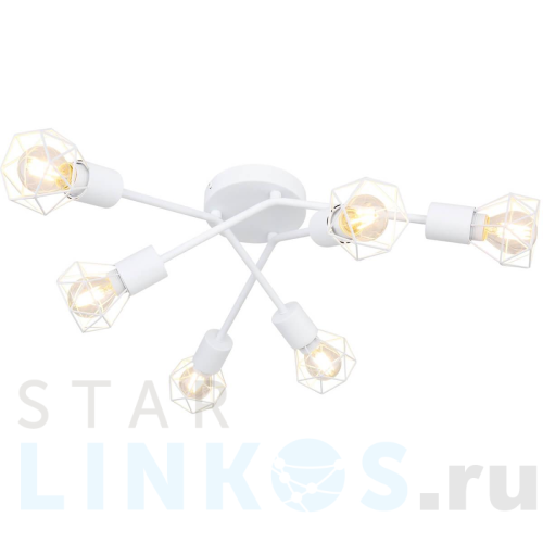 Купить Потолочная люстра Globo Xara I 54802W-6 за 15 710 руб. в Туле Купить с доставкой Потолочная люстра Globo Xara I 54802W-6 в Туле