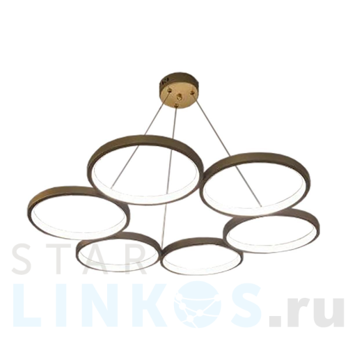 Купить Подвесная светодиодная люстра Gerhort G61289/6GD за 15 780 руб. в Туле Купить с доставкой Подвесная светодиодная люстра Gerhort G61289/6GD в Туле