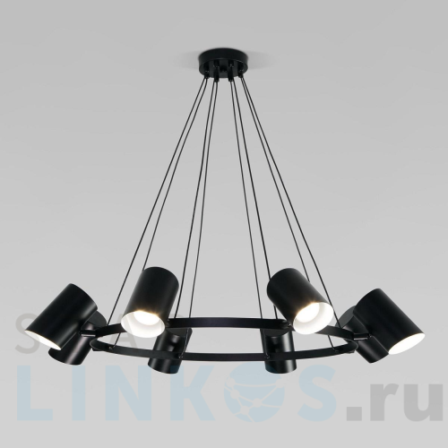 Купить с доставкой Подвесная люстра Eurosvet Splay 70147/8 черный в Туле