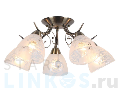 Купить Потолочная люстра Omnilux Casagliana OML-53807-05 за 7 260 руб. в Туле Купить с доставкой Потолочная люстра Omnilux Casagliana OML-53807-05 в Туле