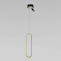 Купить Подвесной светодиодный светильник Eurosvet Spire 90269/1 черный/золото в Туле