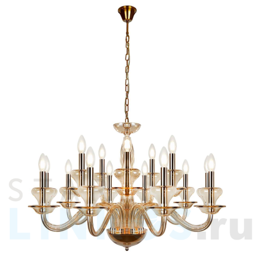 Купить Подвесная люстра iLamp Mercury P9448-10+5 Gold за 63 890 руб. в Туле Купить с доставкой Подвесная люстра iLamp Mercury P9448-10+5 Gold в Туле