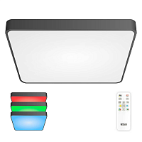 Купить Потолочный светодиодный светильник с пультом ДУ Citilux Купер RGB Черный CL724K105G1 в Туле