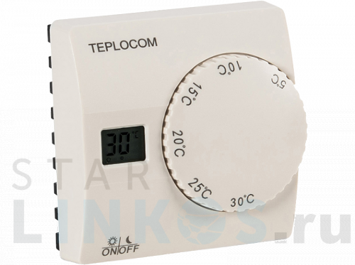 Купить с доставкой Термостат комнатный Teplocom TS-2AA/8A проводной, реле 250В, 8А в Туле