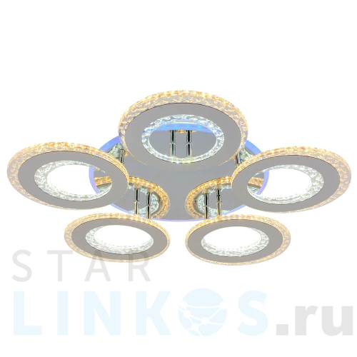 Купить Потолочная светодиодная люстра Profit Light 8043/5 CHR за 6 545 руб. в Туле Купить с доставкой Потолочная светодиодная люстра Profit Light 8043/5 CHR в Туле