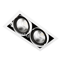 Купить Встраиваемый светодиодный светильник Ambrella light Cardano T812 BK/CH 2*12W 4200K в Туле