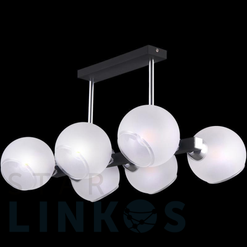 Купить Потолочная люстра Illumico IL9559-6PSQ-79 CR BK за 7 700 руб. в Туле Купить с доставкой Потолочная люстра Illumico IL9559-6PSQ-79 CR BK в Туле