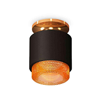 Купить Комплект накладного светильника Ambrella light Techno Spot XS7511122 SBK/PYG/CF черный песок/золото желтое полированное/кофе (N7929, C7511, N7195) в Туле
