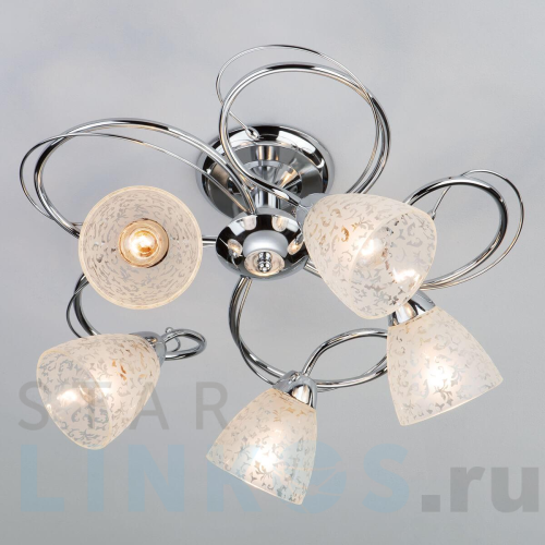 Купить Потолочный светильник Eurosvet 30130/5 хром за 7 380 руб. в Туле Купить с доставкой Потолочный светильник Eurosvet 30130/5 хром в Туле