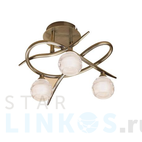 Купить Потолочная люстра Mantra Loop Antique Brass 1824 за 32 175 руб. в Туле фото 2 Купить с доставкой Потолочная люстра Mantra Loop Antique Brass 1824 в Туле фото 2