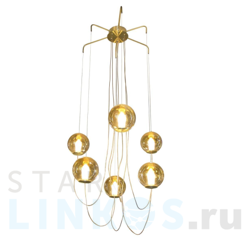 Купить Подвесная светодиодная люстра Gerhort G31093/6SGD за 28 020 руб. в Туле Купить с доставкой Подвесная светодиодная люстра Gerhort G31093/6SGD в Туле