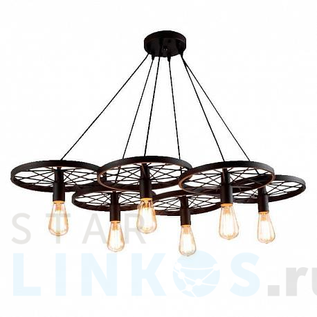Купить Подвесная люстра Azzardo Ranch 6 AZ1650 за 36 260 руб. в Туле фото 2 Купить с доставкой Подвесная люстра Azzardo Ranch 6 AZ1650 в Туле фото 2