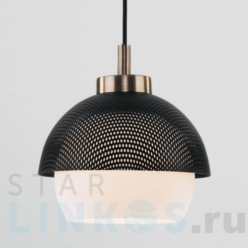 Купить с доставкой Подвесной светильник Eurosvet 50106/1 античная бронза/черный в Туле