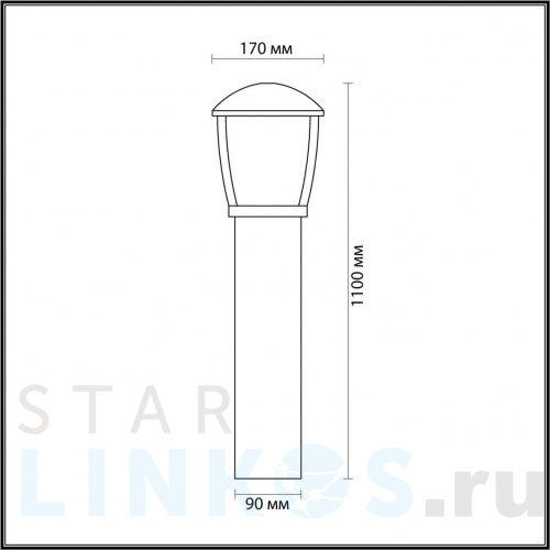 Купить с доставкой Уличный светильник Odeon Light Nature Tako 4051/1F в Туле фото 2