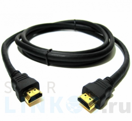 Купить с доставкой Шнур HDMI-HDMI gold, 1.0 м (30 AWG) без фильтров в Туле