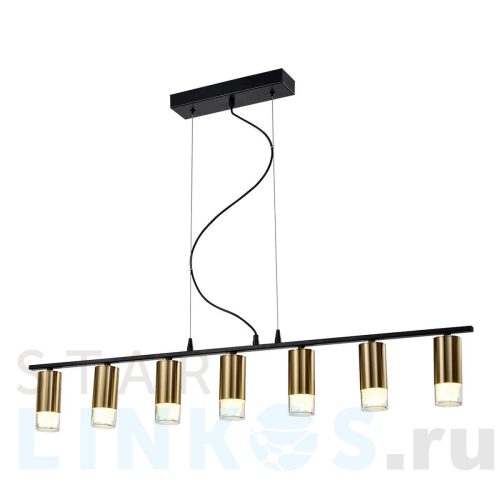 Купить Подвесная люстра Gerhort G31002/7BK BR за 9 680 руб. в Туле Купить с доставкой Подвесная люстра Gerhort G31002/7BK BR в Туле