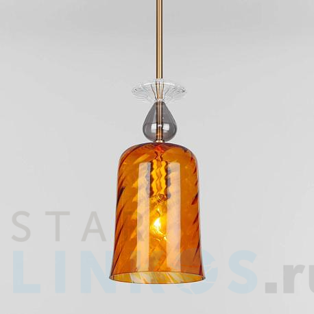 Купить Подвесной светильник Eurosvet Dream 50194/1 янтарный за 5 540 руб. в Туле фото 2 Купить с доставкой Подвесной светильник Eurosvet Dream 50194/1 янтарный в Туле фото 2