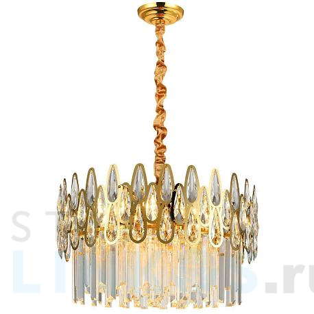 Купить Подвесная люстра Natali Kovaltseva Navis 76019/8C Gold за 24 788 руб. в Туле фото 2 Купить с доставкой Подвесная люстра Natali Kovaltseva Navis 76019/8C Gold в Туле фото 2