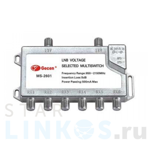 Купить с доставкой Мультисвитч радиальный Gesen 2x6 MS-2601 в Туле