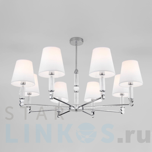 Купить с доставкой Потолочная люстра Eurosvet 60145/8 хром в Туле