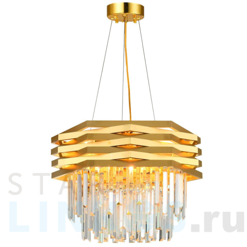 Купить Подвесная люстра Natali Kovaltseva Spear 76013/10C Gold за 20 759 руб. в Туле Купить с доставкой Подвесная люстра Natali Kovaltseva Spear 76013/10C Gold в Туле