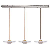 Купить Подвесная светодиодная люстра Gerhort G61033/3CR+RD WT в Туле