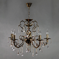 Купить Подвесная люстра Ambiente Alicante 8888/5 PB Leaf Crystal в Туле