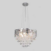 Купить Подвесная люстра Eurosvet Lianna 10123/8 хром/прозрачный хрусталь Strotskis Smart в Туле