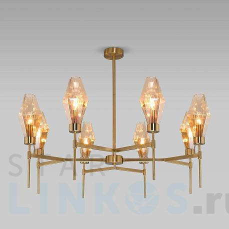 Купить Потолочная люстра Eurosvet 60143/8 латунь за 34 000 руб. в Туле фото 2 Купить с доставкой Потолочная люстра Eurosvet 60143/8 латунь в Туле фото 2