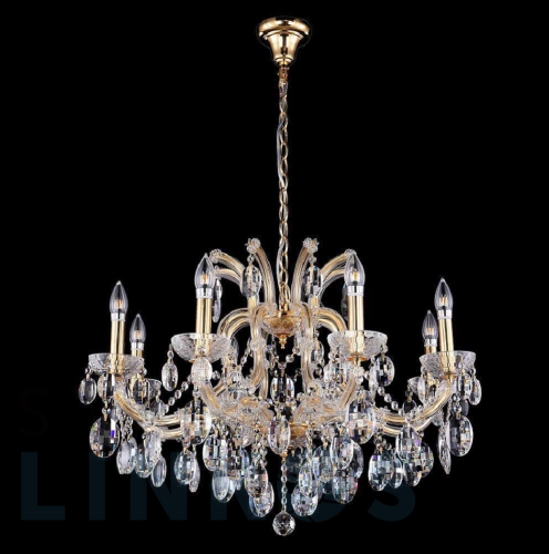 Купить Подвесная люстра Crystal Lux Hollywood SP8 Gold за 68 900 руб. в Туле Купить с доставкой Подвесная люстра Crystal Lux Hollywood SP8 Gold в Туле