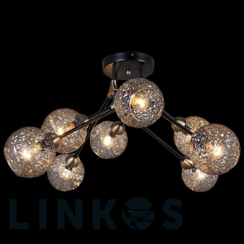 Купить Потолочная люстра Illumico IL0264-8CSQ-79 BK AB за 11 100 руб. в Туле Купить с доставкой Потолочная люстра Illumico IL0264-8CSQ-79 BK AB в Туле