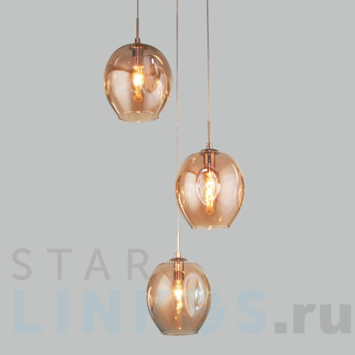 Купить с доставкой Подвесной светильник Eurosvet Mill 50195/3 золото в Туле