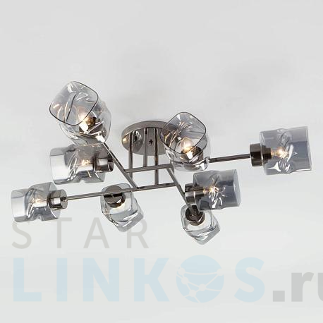 Купить Потолочная люстра Eurosvet Hilari 30165/8 черный жемчуг за 15 900 руб. в Туле фото 2 Купить с доставкой Потолочная люстра Eurosvet Hilari 30165/8 черный жемчуг в Туле фото 2