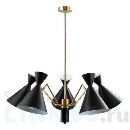 Купить Подвесная люстра Crystal Lux Joven SP5 Gold/Black за 25 800 руб. в Туле Купить с доставкой Подвесная люстра Crystal Lux Joven SP5 Gold/Black в Туле