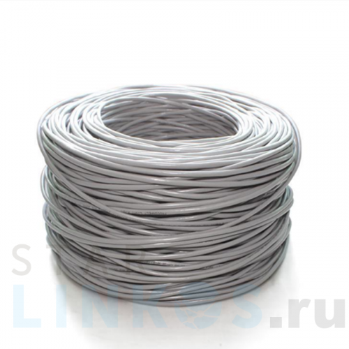 Купить Кабель для компьютерных сетей UNIFLEX UTP2-CAT5e (24 AWG) медный, внутренний, серый, 305 м за 16.50 руб. в Туле Купить с доставкой Кабель для компьютерных сетей UNIFLEX UTP2-CAT5e (24 AWG) медный, внутренний, серый, 305 м в Туле