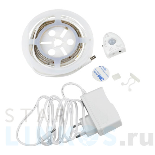 Купить с доставкой Светодиодная влагозащищенная лента Uniel 3W/m 30LED/m белый 1,2М ULS-R01-3W/4000K/1,2M/Dim Sensor Smart Light UL-00004447 в Туле