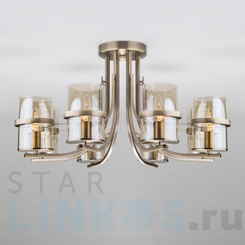 Купить Потолочная люстра Eurosvet 60085/8 античная бронза за 20 700 руб. в Туле Купить с доставкой Потолочная люстра Eurosvet 60085/8 античная бронза в Туле