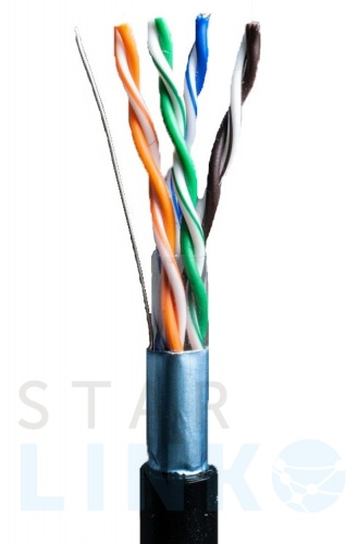 Купить Кабель для компьютерных сетей CADENA FTP4-CAT5e (24 AWG) медный, внешний, черный, 305 м за 55.40 руб. в Туле Купить с доставкой Кабель для компьютерных сетей CADENA FTP4-CAT5e (24 AWG) медный, внешний, черный, 305 м в Туле