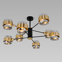 Купить Потолочная люстра Eurosvet Arcada 70127/8 черный/дымчатый в Туле