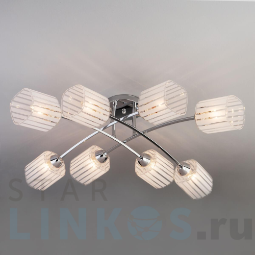 Купить Потолочный светильник Eurosvet 30125/8 хром за 12 100 руб. в Туле Купить с доставкой Потолочный светильник Eurosvet 30125/8 хром в Туле