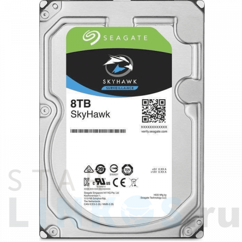 Купить Жесткий диск Seagate ST8000VX004 серии SkyHawk на 8 Тбайт за 32 832 руб. в Туле Купить с доставкой Жесткий диск Seagate ST8000VX004 серии SkyHawk на 8 Тбайт в Туле